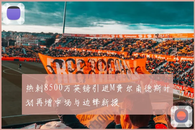 热刺8500万英镑引进M费尔南德斯计划再增中场与边锋新援